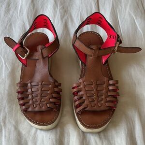 Coach Putnam Brown Leather Sandal EU 39 (roughly a US 8)